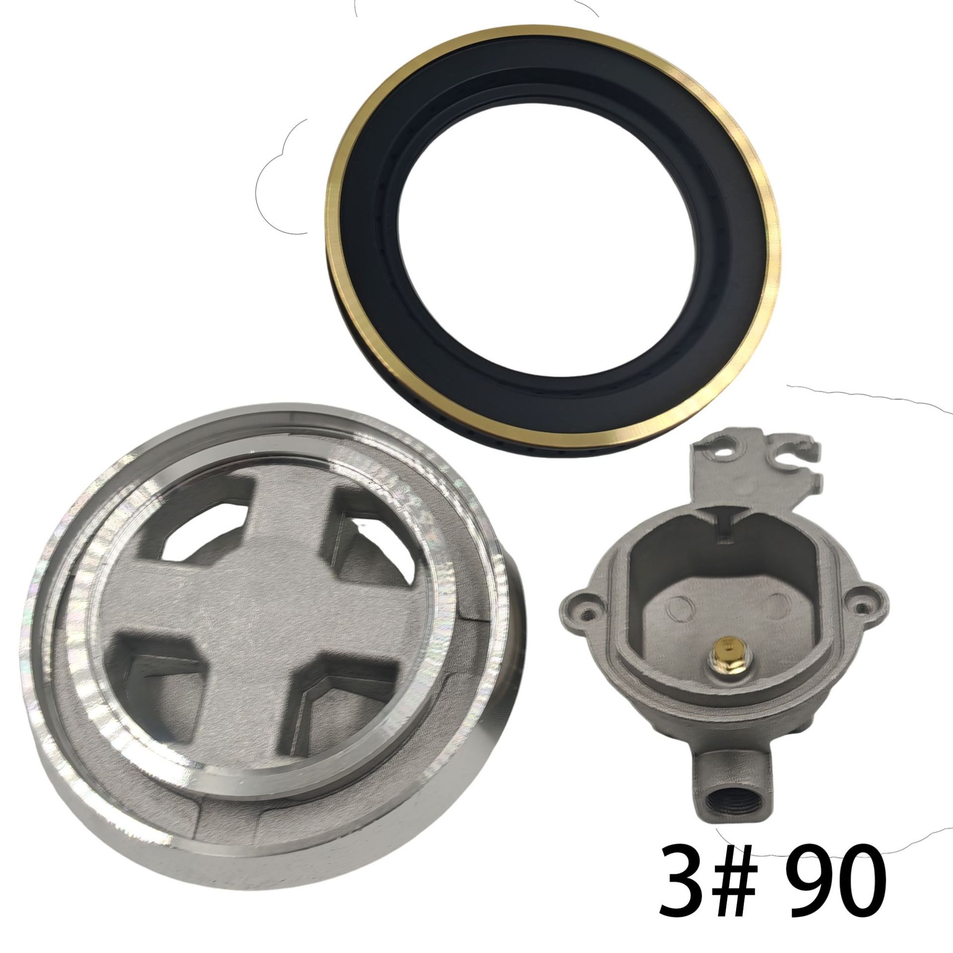 Cubierta de cobre + aluminio fundido a presión tipo doble anillo horno quemador de cabeza de horno cubierta de cobre rejilla de fuego