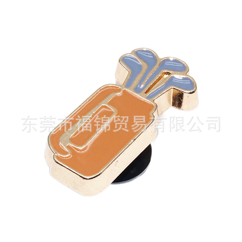 Nuevos accesorios de zapatos de hormigón, botones de zapatos de fruta metálica, accesorios de zapatos de flores del centro comercial