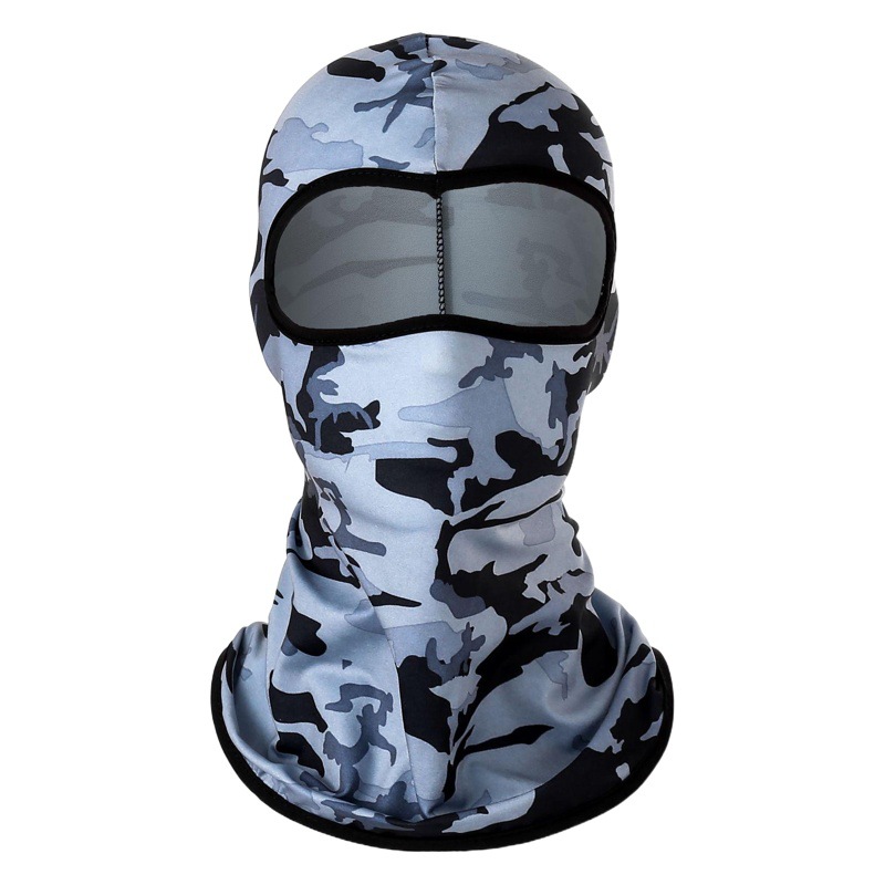 Ice Silk Cycling Hood for Motorcycle Outdoor Use, Windproof and Dustproof Full-Face Cover, Quick-Dry Neck Protection, Sun Protection Mask