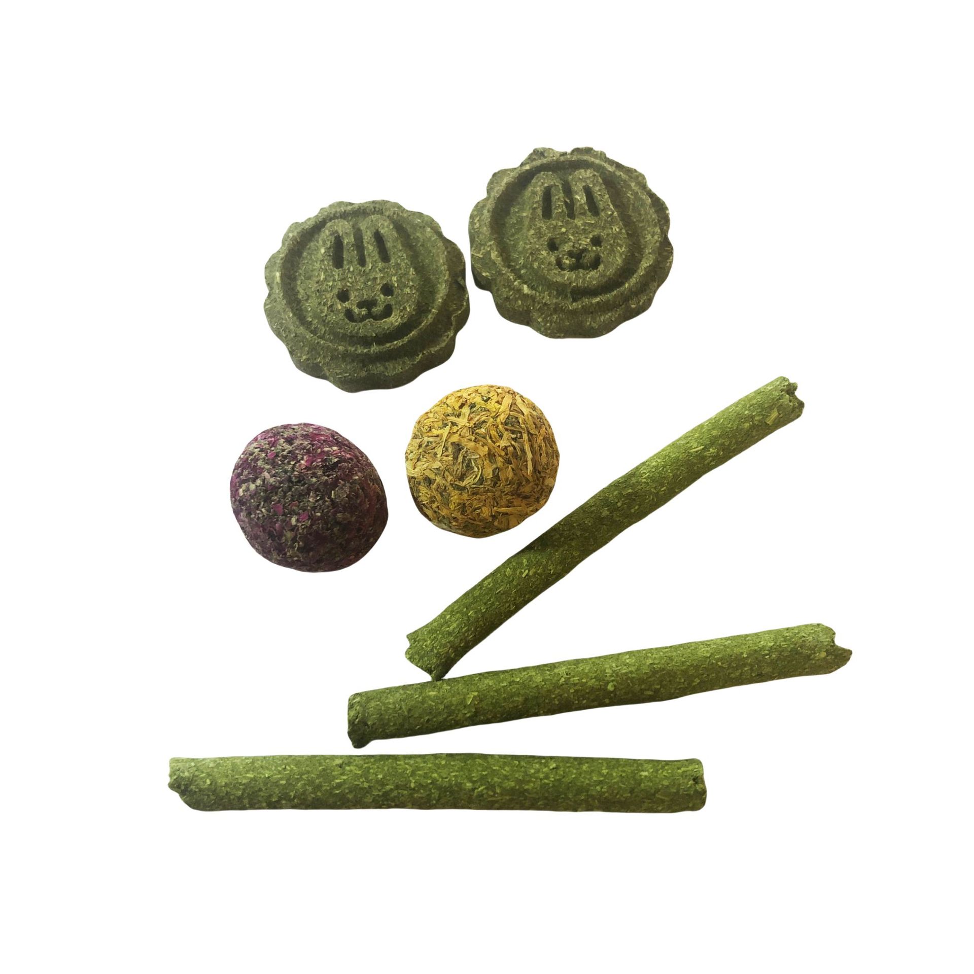 Juego de Juguetes Molares para Mascotas Pequeñas de Madera de Manzana