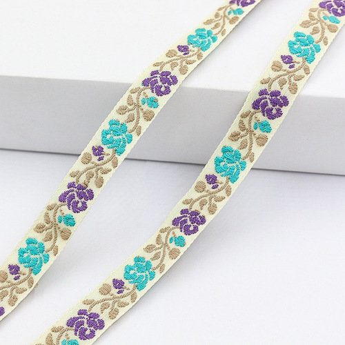1.3cm Ethnic Fresh-style Lace Trim DIY Curtain Fabric & Apparel Accessories—Decorative Ribbon in Rustic Style