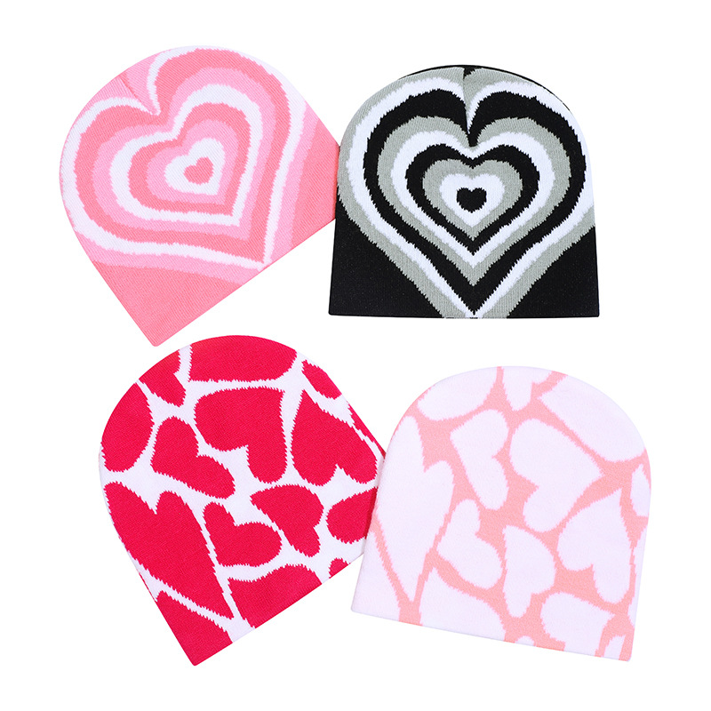 Women's Simple Style Heart Shape Eaveless Wool Cap display picture 2