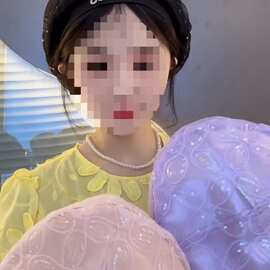 四叶草贝雷帽夏季薄款帽子日系秋季蓓蕾蕾丝亮片百搭透气时尚森系