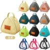 Small triangle bag beige