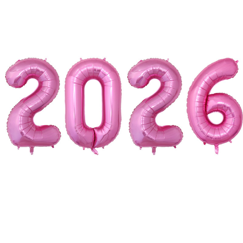 クロスボーダー新 2026 ナンバー 16/32/ 40inch ナンバーアルミフィルムバルーンセット馬年大晦日新年お祝い衣装|undefined