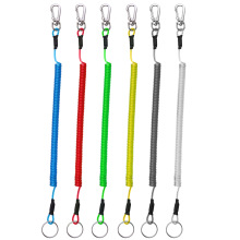 路亚钳控鱼器钢丝失手绳钓鱼工具防丢绳钥匙扣弹簧绳腰挂伸缩绳