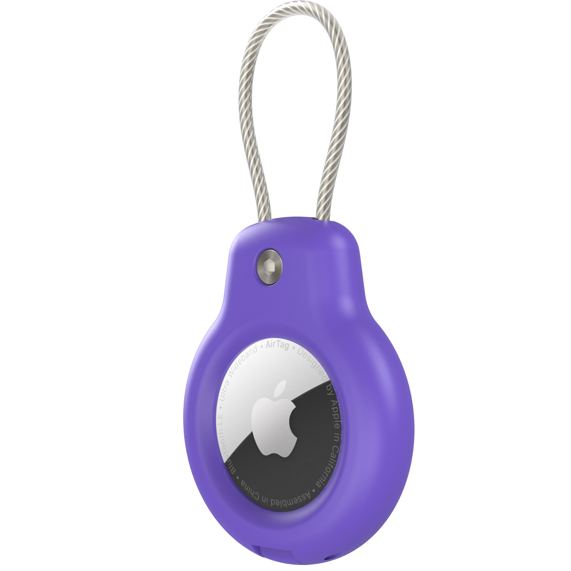 Aplicable para Apple AirTag funda protectora Apple Tracker PC cerradura de seguridad anti-perdida colgante hebilla Tracker funda protectora