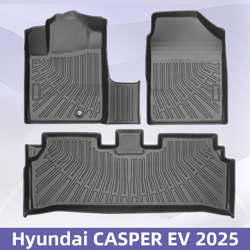 Aplicable a Hyundai CASPER EV 2025 3D todo el tiempo material TPE almohadilla de pie almohadilla del maletero