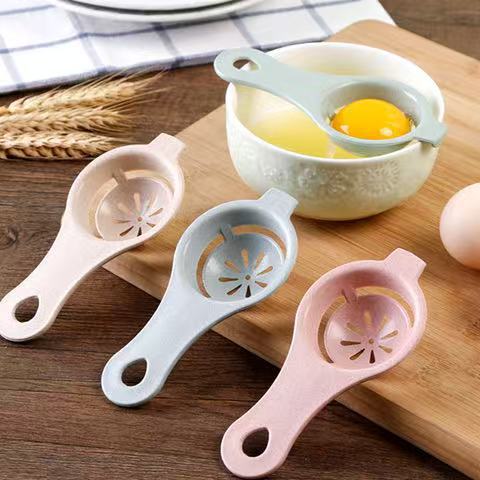 Egg white separator wheat straw egg liquid filter egg spoon kitchen…