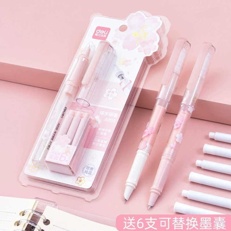 得力 A938 Pen EF Dark Sovereign Student Writing Write Writing ортодонтическая ручка может заменить ink sac