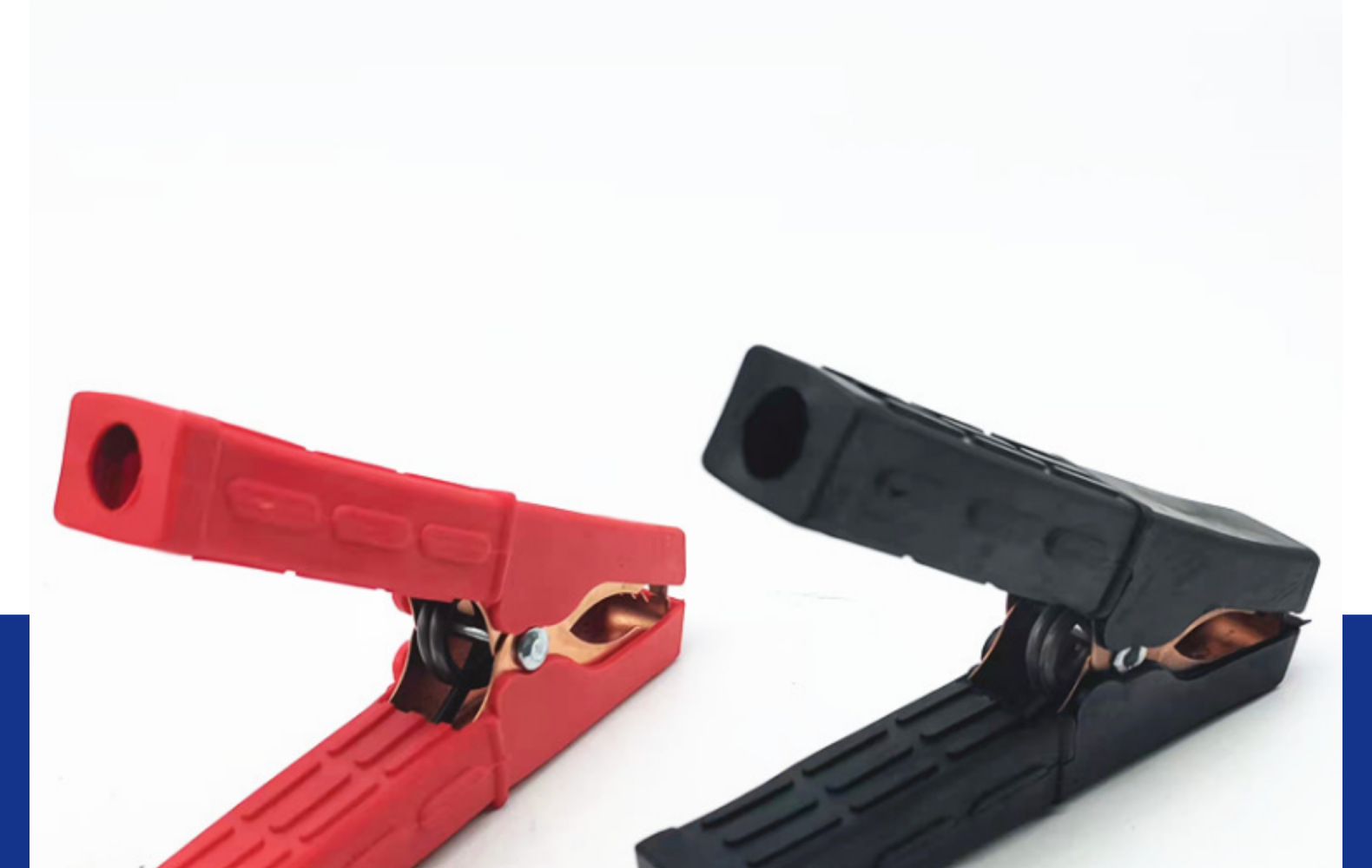 Car Battery Jumper Clips, High-Current Alligator Clips, Pure Copper Battery Clips, 12V/24V Emergency Jump Starter Clips