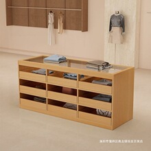 服装店收银台中岛柜台流水展示台摆件饰品陈列柜展示吧台陈列玻璃