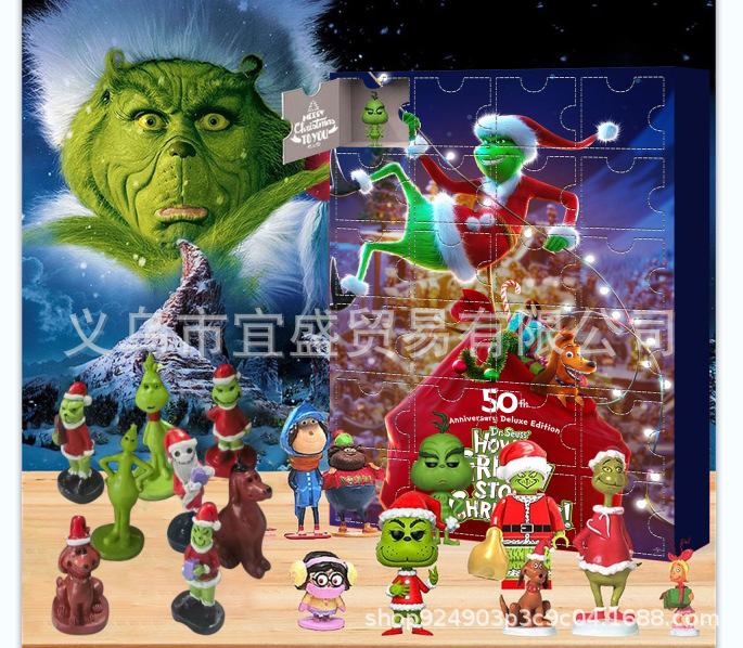 24 cuadrícula caja ciega diseño decoración muñeca caja ciega diseño