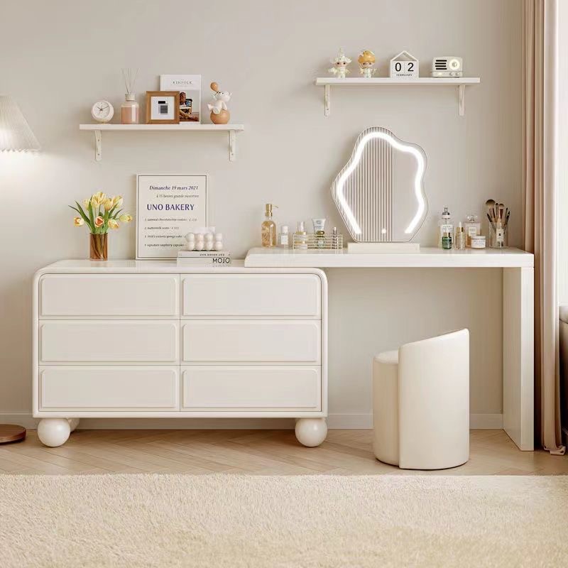 Dressing Table Bedroom Simple Modern Multi-functional Ducket Dressing Table Rotatable Integrated Internet Celebrity Makeup Table