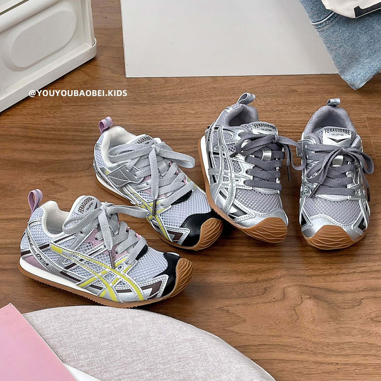 Children's fashionable footwear for men and women, non-slip sports shoes, western style, soft sole