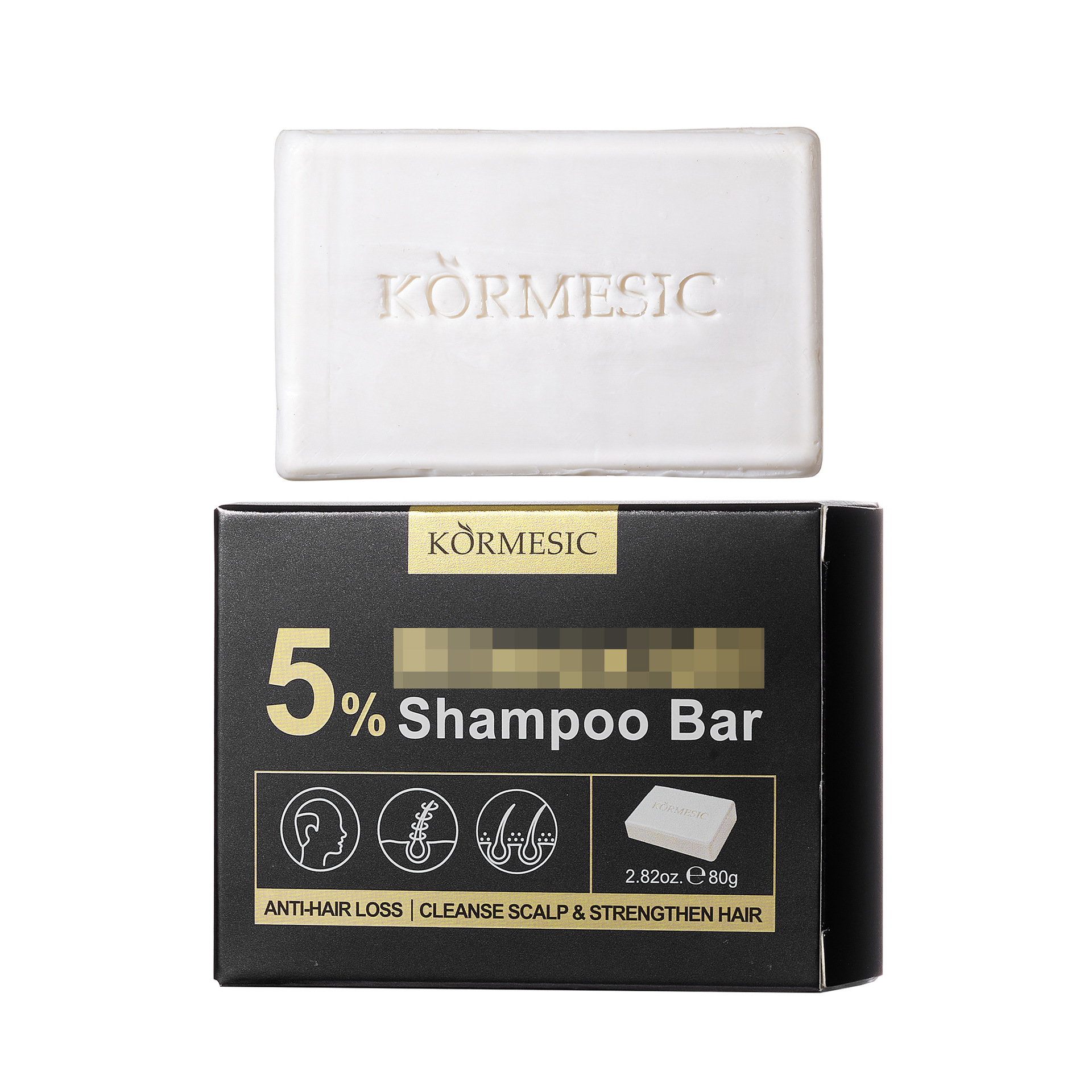 KORMESIC jabón de champú transfronterizo barra de champú para el cuidado de la cabeza comercio exterior al por mayor en inglés completo image 8