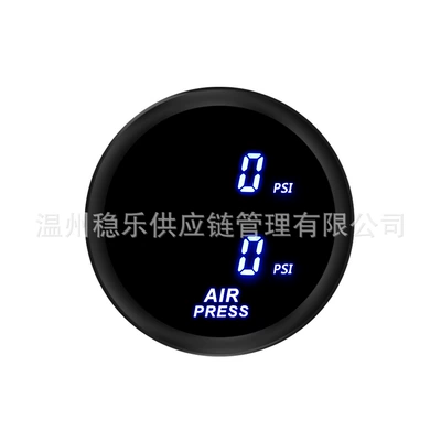 Dual Display Air Pressure Gauge automobile instrument - blue-with-psi
