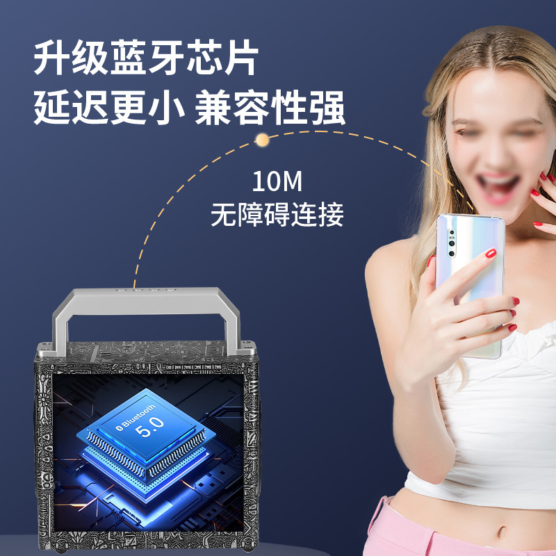 W 1新製品の木製無線ブルートゥースオーディオは屋外携帯用ハイパワー広場舞uディスクカード音響を携帯します。|undefined