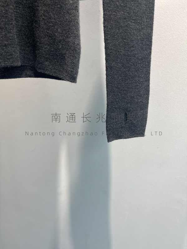 [云柔裸感]扬子纱半高领羊毛打底女/岛精无缝半开襟拉链/早秋显瘦|undefined