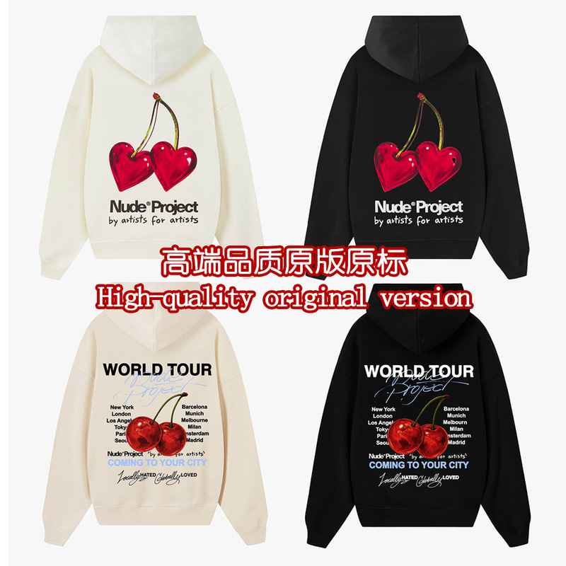 Nudepro 26Fw New Autumn and Winter Hooded Fleece Sweatshirt for Men and Women, Cross-Border Long-Sleeved Top Jacket Hoodie Nudepro 26Fw New Autumn and Winter Hooded Fleece Sweatshirt for Men and Women, Cross-Border Long-Sleeved Top Jacket Hoodie