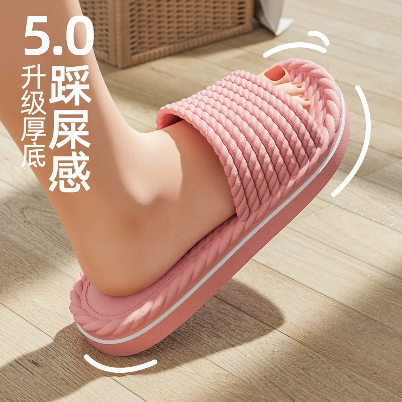 Женские тапочки из ЭВА, нескользящие, не вонючие, домашние тапочки, мужские сандалии, домашние домашние тапочки для пар на толстой подошве.