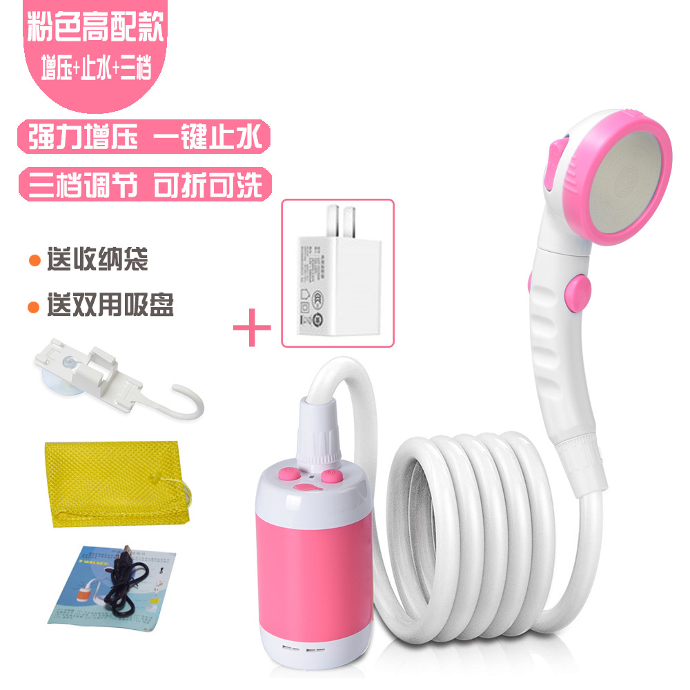 Dispositivo de ducha eléctrica cabeza de ducha para mascotas cabeza de ducha de camping al aire libre Baño