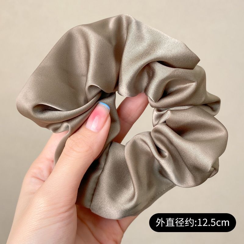 Perlas de terciopelo de alta sensación, anillo de cabello de intestino grande, temperamento femenino elegante, cuerda de cabello de cola de caballo baja, cuerda de cabello de alta elasticidad no dañada