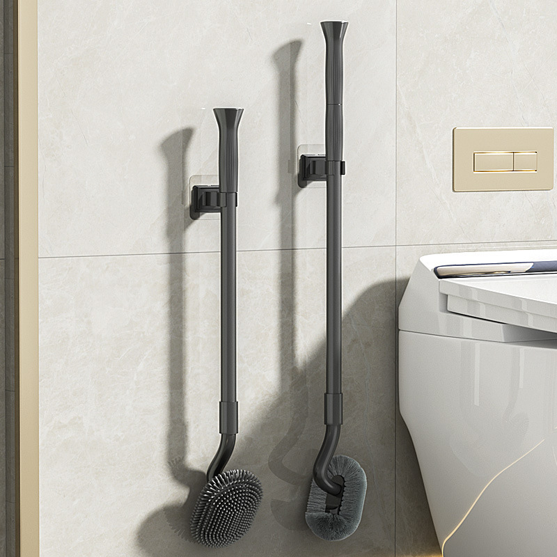 Super Easy-to-Use New Model Toilet Squatting Pit Long Handle Cleaning Bathroom Soft Bristle Brush_maomaolike.com