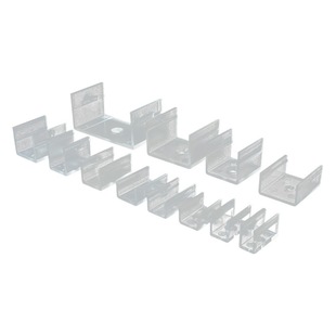 6/8/10/12/16/20/30/50mm wide Flexible lamp with fixed card plastic U-shaped card slot line lamp card code