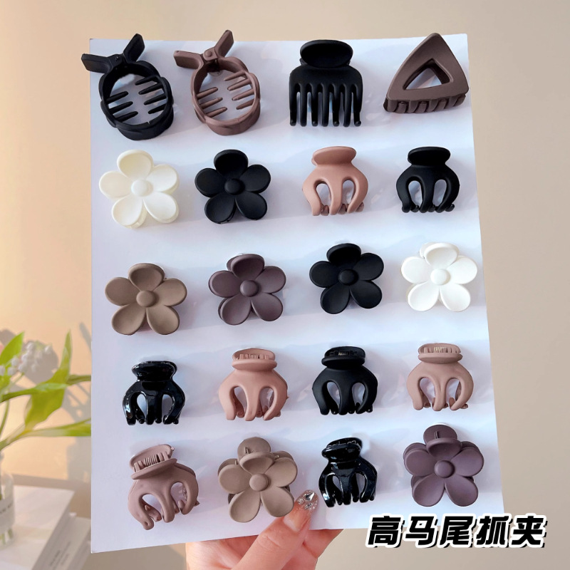 Horquilla de calabaza, clip de agarre de cola de caballo grande y alta, artefacto fijo, cabeza de bola anti-colapso femenina, accesorios para el cabello de princesa