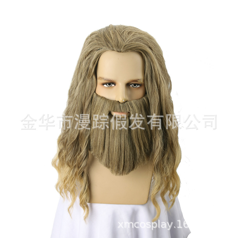 Avengers Fat Thor Cosplay Wig Caveman Thor European and American Halloween Masquerade Avengers Fat Thor Cosplay Wig Caveman Thor European and American Halloween Masquerade