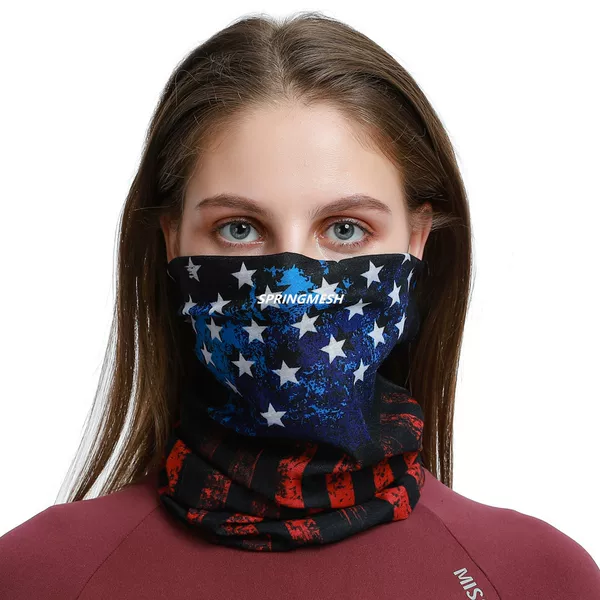 Sun protection face mask, outdoor hiking sunshade, UV-resistant camouflage multi-functional seamless magic headscarf