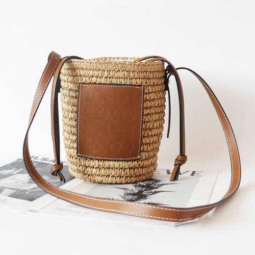  new style crochet cross-body shoulder bag for women, simple and cute drawstring cylinder bag, mobile phone bag