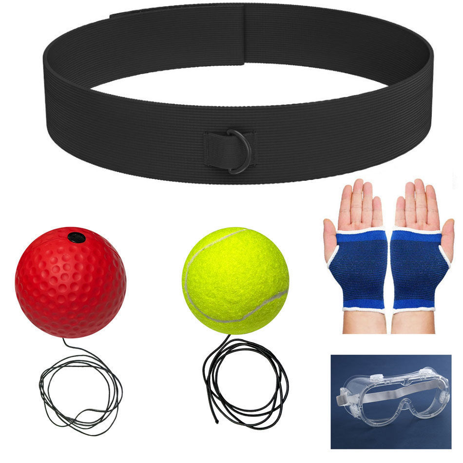 Boxeo de reacción montado en la cabeza bolas de entretenimiento de descompresión para niños bolas de velocidad mágica entrenador de boxeo de ojos para adultos