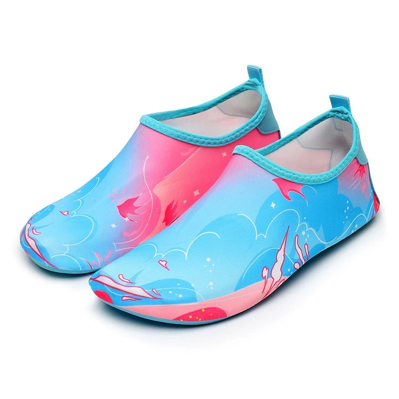 Beach footwear for men and women, non-slip shoes for swimming, legs patch