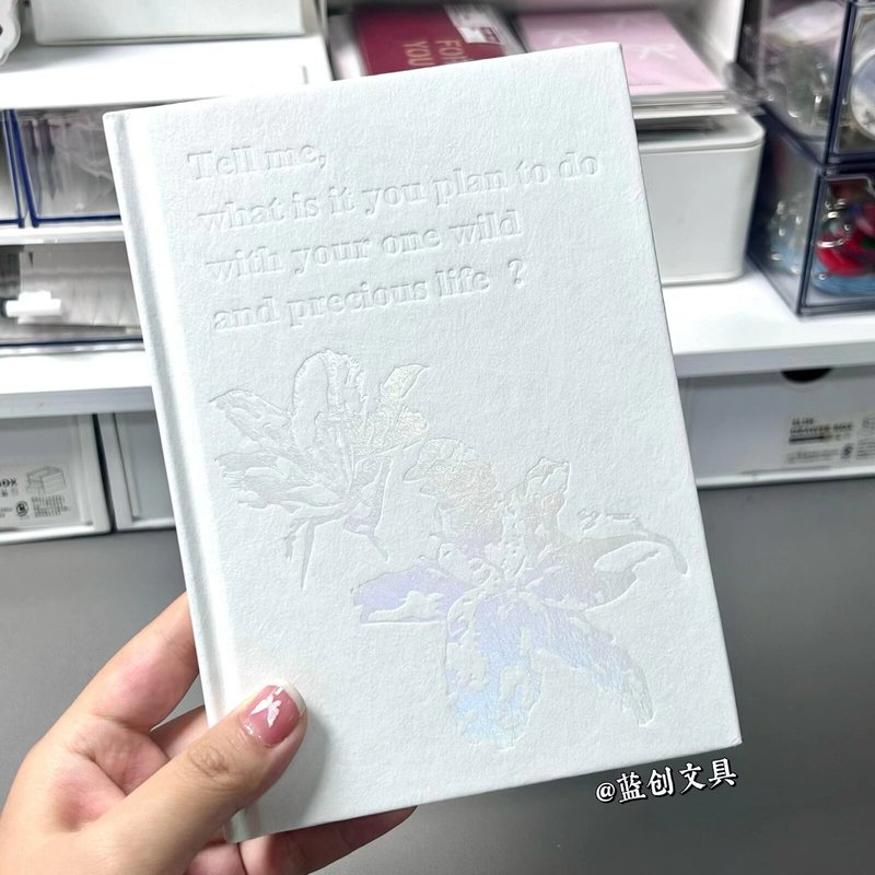 厂家直销B6流光百合笔记本加厚褶皱纹理创意高颜值手账笔记本|undefined