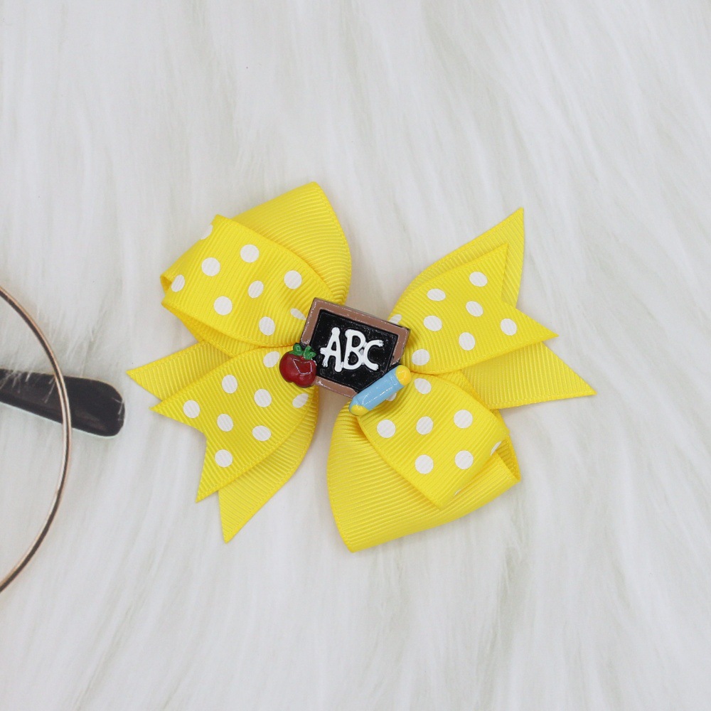 12g Weight Hair Clip Hair Accessories Type 1 Piece Quantity Holiday, Daily Occasion Solid Color Pattern Girl'S Gender Ribbon Design Simple Style Style Girl'S Simple Style Solid Color Cloth Ribbon Hair Clip 10