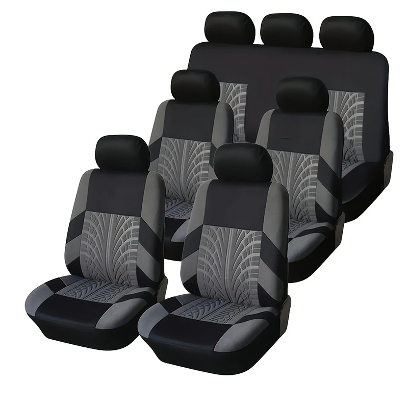 Cross-border fabric four seasons general creasing tire press 4mm sponge 13 piece set car seat cover cushion cover