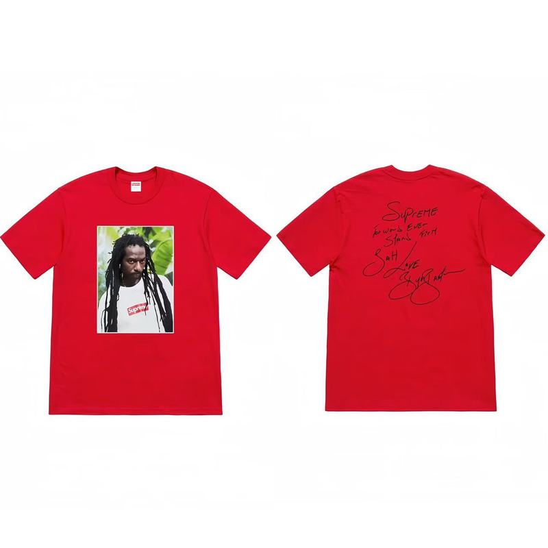 クロスボーダーファッションとトレンディなシュプリームレタープリントラウンドネック半袖ユニセックスストリートファッションTシャツドロップシッピング|undefined