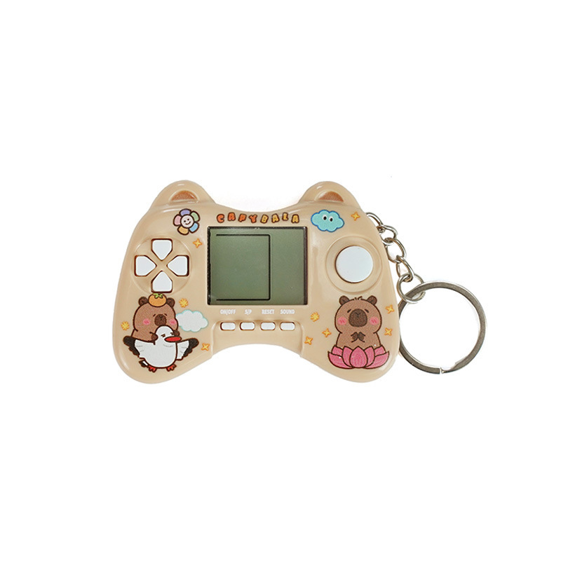 漫画ミニ携帯ゲーム機テトリスカピバラクリエイティブキーホルダーペンダント子供の小さなギフト|undefined