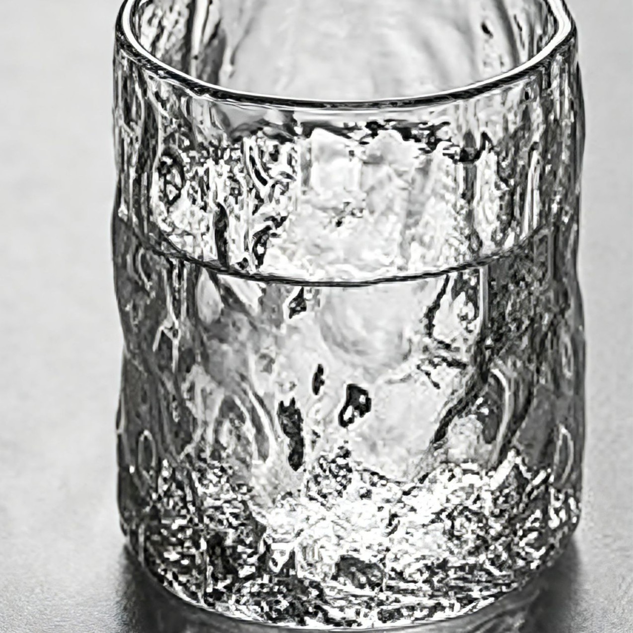 Patrón de corteza de alto borosilicato vidrio tetera de agua fría doméstica de gran capacidad sala de estar tetera de frutas de vidrio tetera de agua fría de alto valor facial