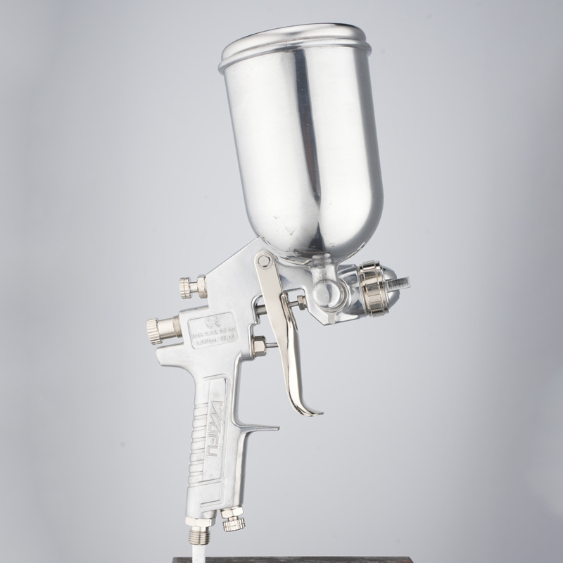 Pistola de pulverización neumática cruzada a medida JW - 77G 2.0 / 2.5mm de alta atomización 400ml pistola de pulverización de pintura