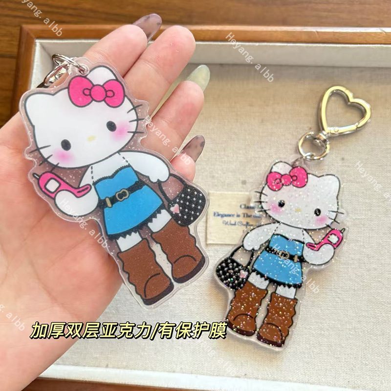 新款卡通猫咪钥匙扣挂件新潮时尚百搭少女网红包包挂饰百搭饰品|undefined