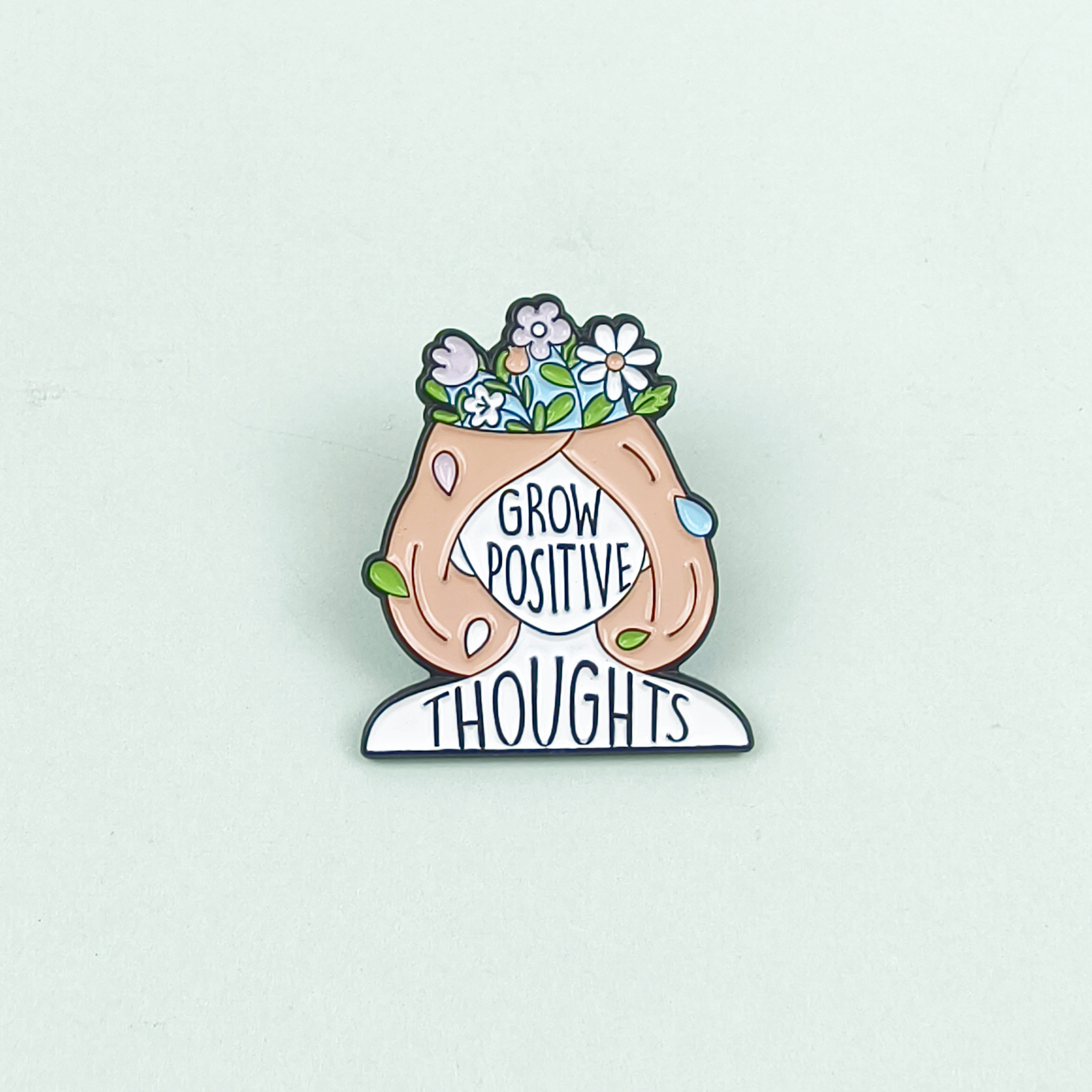 Broche de moda de letras en inglés europeo y americano Accesorios de joyería simple Insignia de metal Ropa de niña transfronteriza Insignia de pin