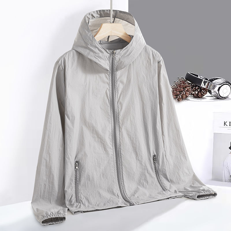 Sun Protection Clothing Men's Summer Ice Lightweight Cool Loose Fashionable Casual Sun Protection Clothing Men's Thin Jacket Coat