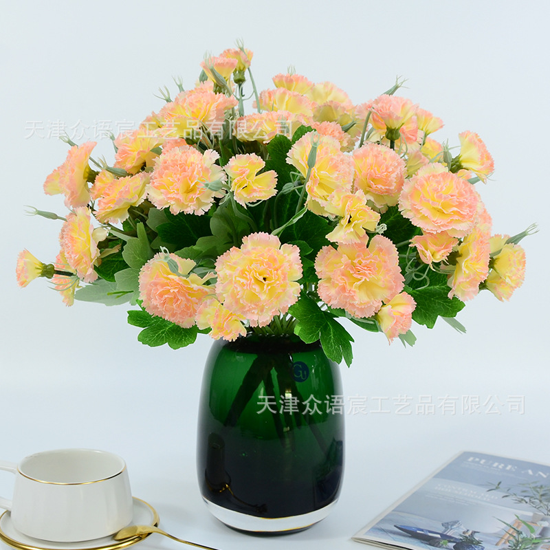 Simulación de 10 claves para decorar el hogar Día de la Madre Día del Maestro ramo de regalos de flores centro comercial tela de atmósfera festiva