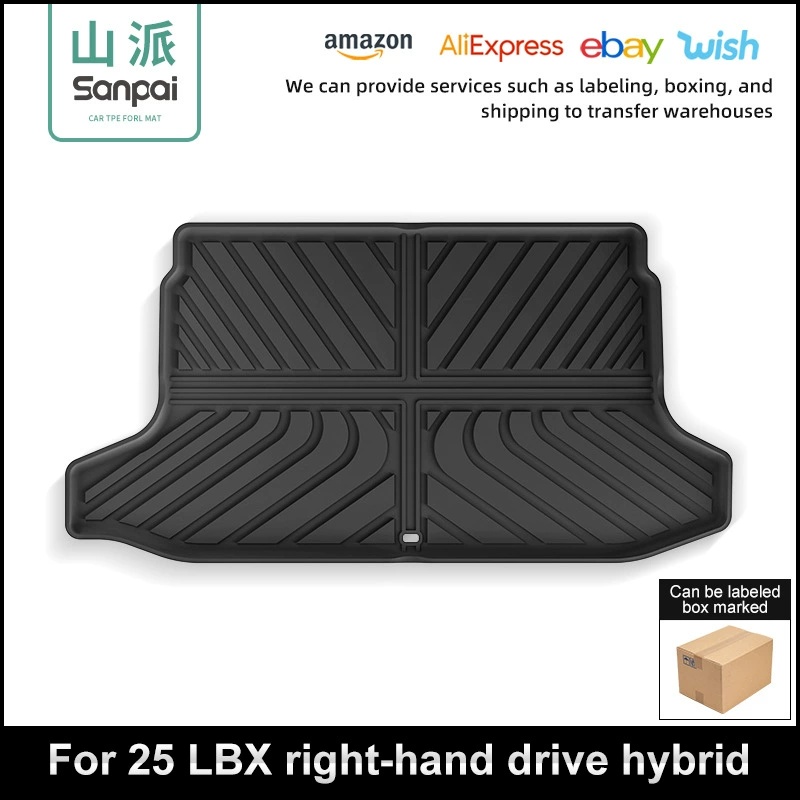 Подходит для 25 моделей ковриков в багажник автомобиля Lexus LBX, индивидуальные коврики в багажник из TPE.