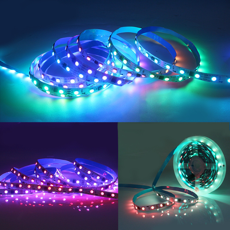 5050 barra de luz de color 60 lámpara de punto de interrupción inteligente RGB flujo de agua KTV lámpara suave de línea de luz image 3