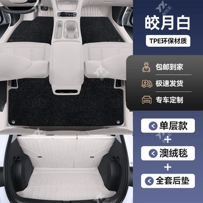 Star Wish Dream Edition/Free Edition/Explore+: Car Carpet - geely-star-wish-double-layer-model-bright-moon-white-australian-velvet-blanket-trunk-mat-backrest-mat