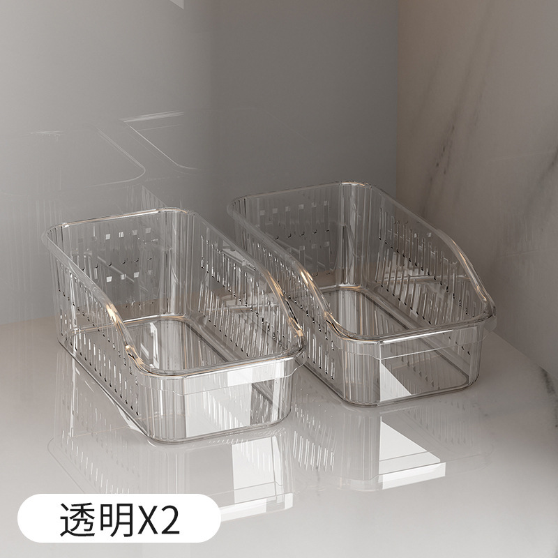 冷蔵庫収納ケース新型水切り多機能家庭用キッチン野菜果物生鮮整理収納ケース神器|undefined